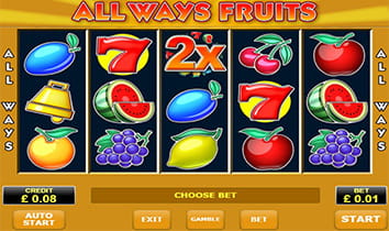 Always Fruits slot at the casino