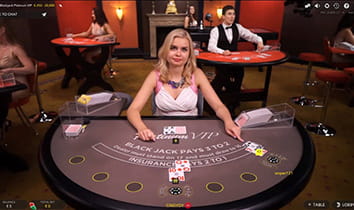 High Betting Limits at VIP Blackjack Tables by Evolution
