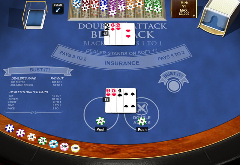 Play Double Attack Blackjack for Free