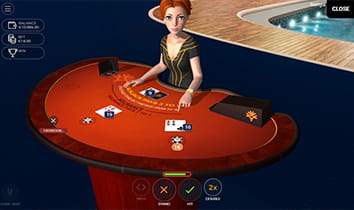 RNG Blackjack With 3D Live Dealer
