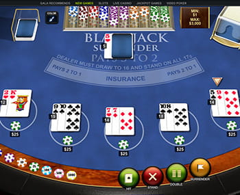 do all casinos allow blackjack surrender