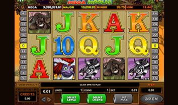 The Mega Moolah Jackpot Slot is Featured at Betway 