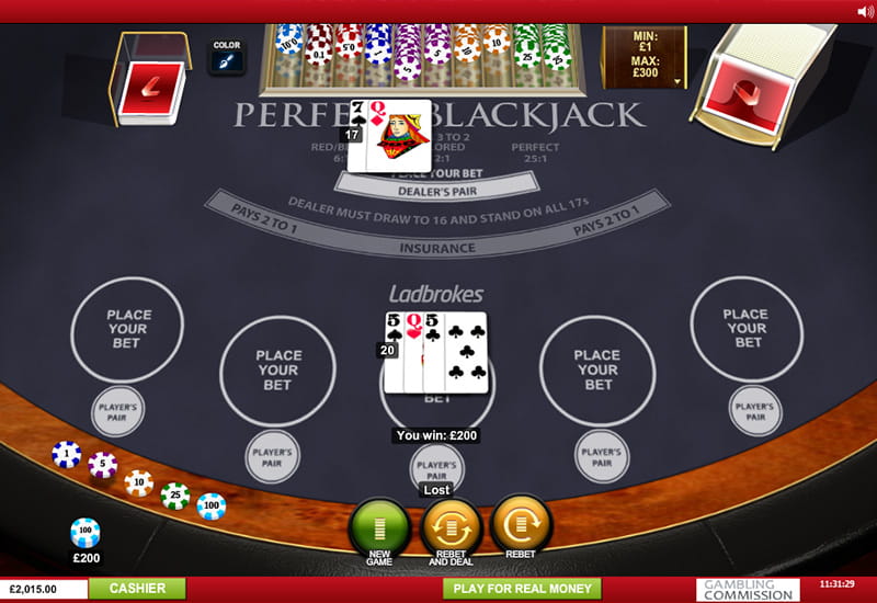 perfect pair blackjack online spielen